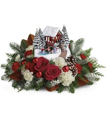 Thomas Kinkade's Snowfall Dreams Bouquet from Victor Mathis Florist in Louisville, KY